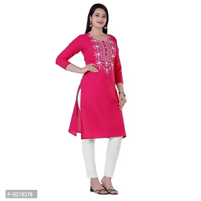 P PRIYA FASHION Beautiful Embroidered Cotton Kurta for Women-thumb4