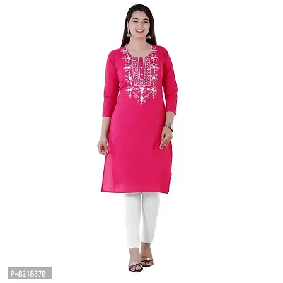 P PRIYA FASHION Beautiful Embroidered Cotton Kurta for Women