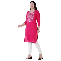 P PRIYA FASHION Beautiful Embroidered Cotton Kurta for Women-thumb2