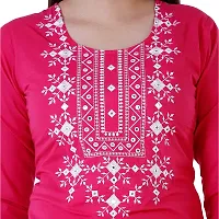 P PRIYA FASHION Beautiful Embroidered Cotton Kurta for Women-thumb4