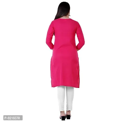 P PRIYA FASHION Beautiful Embroidered Cotton Kurta for Women-thumb2