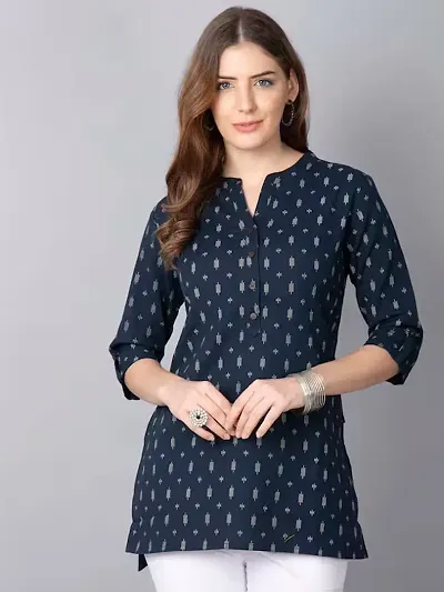 Stylish Cotton Printed Short Kurti