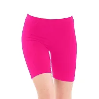 Stylish & Comfortable Women Short For Gym, Yoga, Sports Activities (Pink)-thumb1