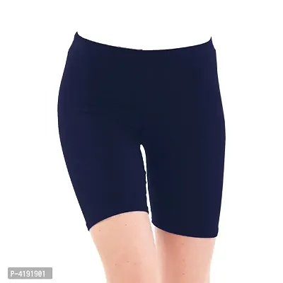 Stylish & Comfortable Women Short For Gym, Yoga, Sports Activities (Navy Blue)