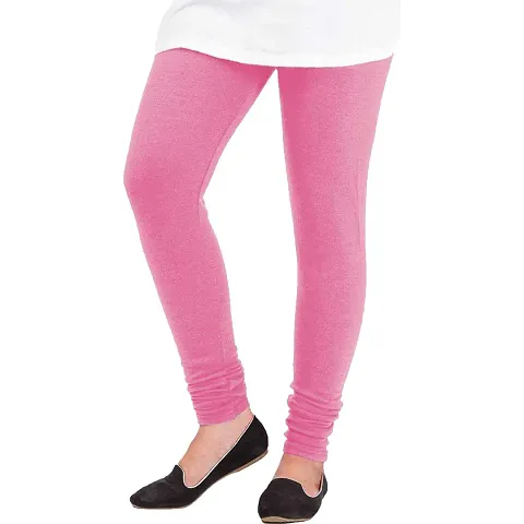 Classy Woolen Solid Leggings For Women