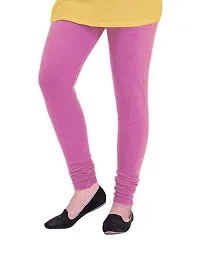 Elegant Woolen Solid Leggings For Women And Girls- Pack Of 3-thumb3