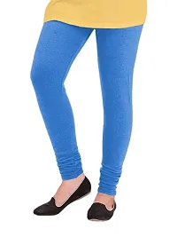 Elegant Woolen Solid Leggings For Women And Girls- Pack Of 3-thumb2