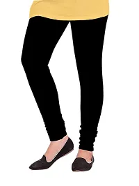 Elegant Woolen Solid Leggings For Women And Girls- Pack Of 3-thumb1