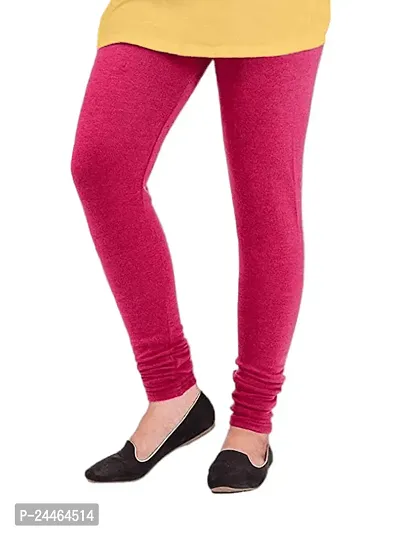 Elegant Woolen Solid Leggings For Women And Girls- Pack Of 3-thumb2