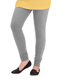 Elegant Woolen Solid Leggings For Women And Girls- Pack Of 3-thumb3