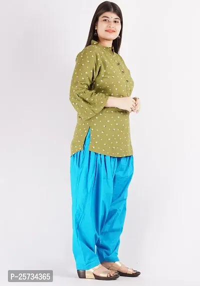 Fabulous Multicoloured Cotton Solid Salwars For Women Pack of 2-thumb5