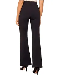 High Waist Bell Bottom Trouser/Wide Leg Trouser/Flared Trouser for Women  Girls (Color : Black :Navy Blue)-thumb1