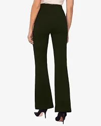 High Waist Bell Bottom Trouser/Wide Leg Trouser/Flared Trouser for Women  Girls (Color : Teal : Navy Blue)-thumb1