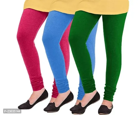 Winter Wear Woolen Legging for women (Color: Pink, Sky Blue,  Green)-thumb0