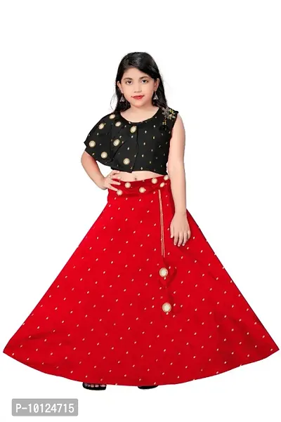 Trendy Cotton Blend Lehenga Choli-thumb0