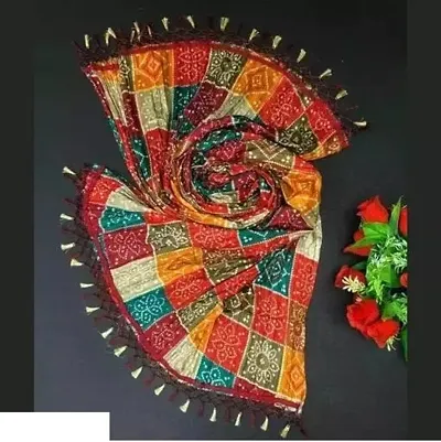Beautiful Multicoloured Art Silk Dupattas For Women