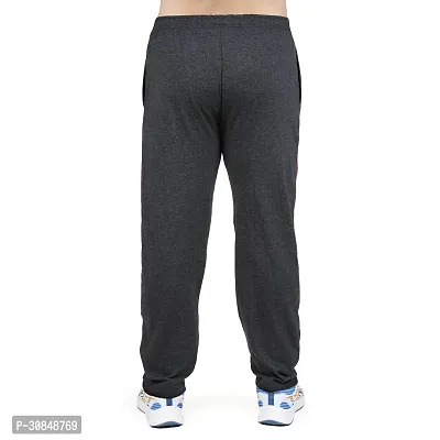 Stylish grey  cotton blend track pants for men-thumb4