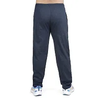 Stylish light blue cotton blend track pants for men-thumb2