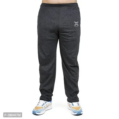 Stylish grey  cotton blend track pants for men-thumb0