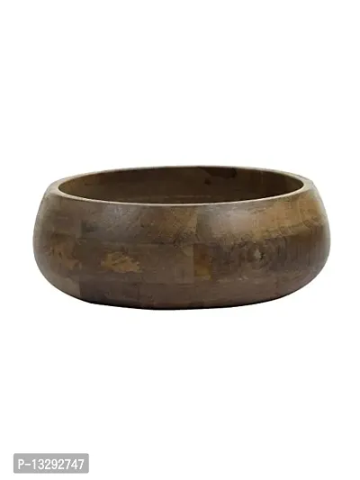 Wooden Salad Serving Bowl (Natural, 12X12X4)