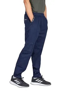 Classic Cotton Solid cargo track pant for Men-thumb3
