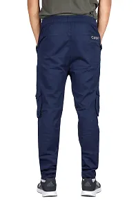Classic Cotton Solid cargo track pant for Men-thumb1
