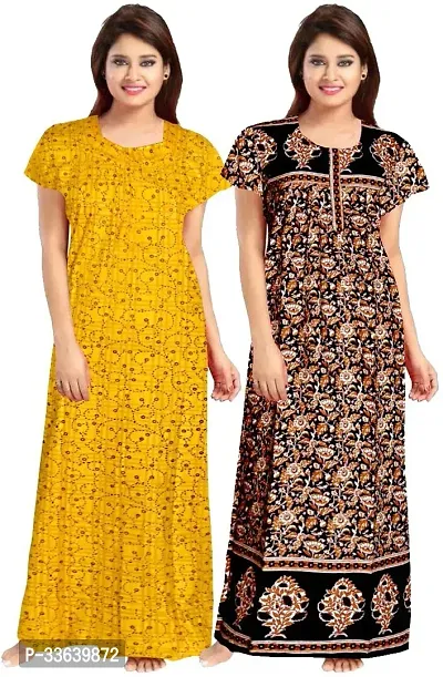 Printed Nighty for Women Pack of 2