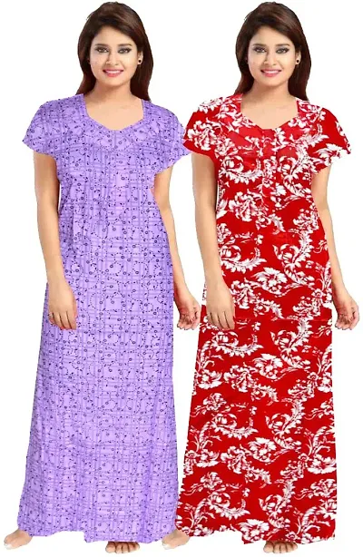 Fancy Nighty For Women Pack Of 2