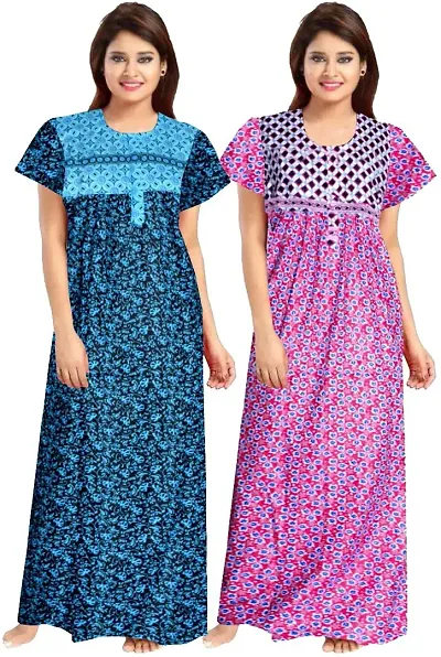 Elegant Nighties For Women Pack Of 2