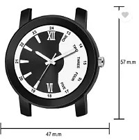 Stylish Black PU Analog Watches For Men-thumb2