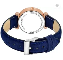 Modern Blue Genuine Leather Analog Watches For Couple Pack Of 2-thumb4