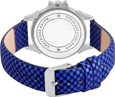 Blue Analog Synthetic Leather Watch-thumb1