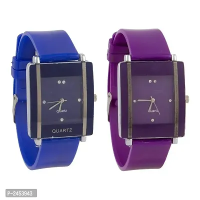 Combo Of 2 Blue-Purple Watch For Women