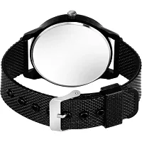 Black Colour Dial And Black Colour PU Belt Analog Watch For Men-thumb2