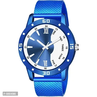 Stylish Design Multi Color Dial-PU Strap Analog Watch For Men-thumb0