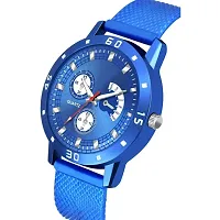 Pack Of Two PU Belt Attractive Look Analog Watchnbsp;For Men-thumb1