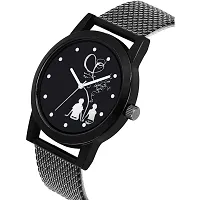 PU Strap Round Dial Analog Watch - For Men-thumb2