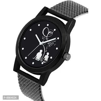 PU Strap Round Dial Analog Watch - For Men-thumb3