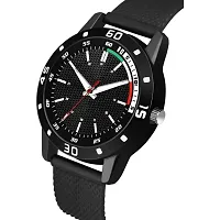 Rubber Strap Sporty Look Mens Analog Watch For Men-thumb1