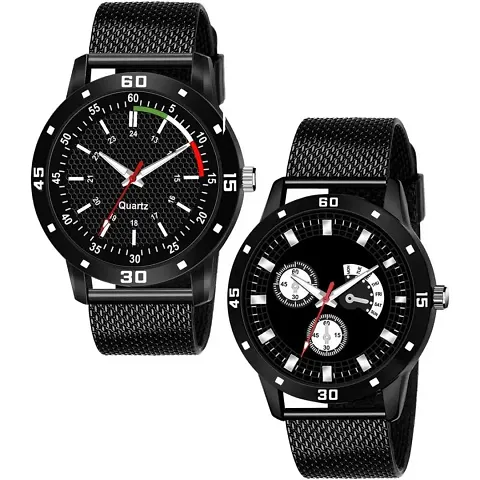 Stylish Analog Watches for Men in a pack of 2
