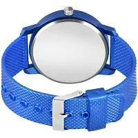 Blue Colour Dial And Blue Colour PU Belt Analog Watch For Men-thumb2