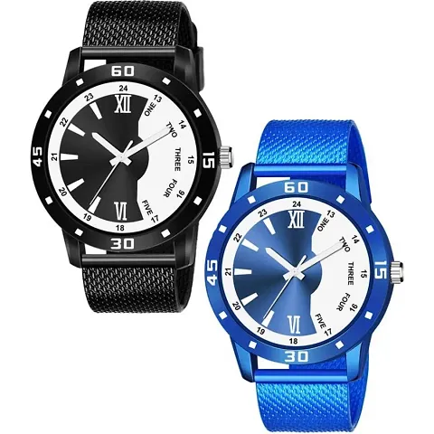 Analog Stylish Combo Pack of 2 Watches For Men