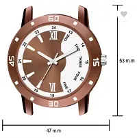 Stylish Brown PU Analog Watches For Men-thumb3