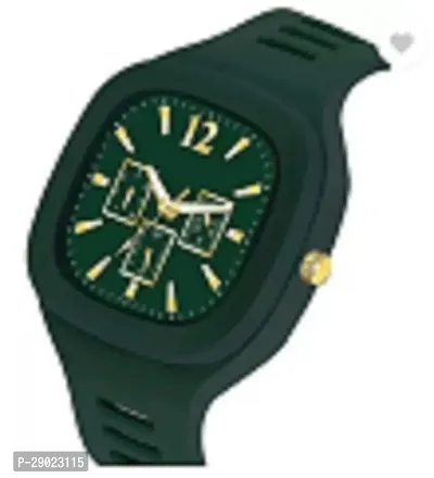 Stylish Green PU Analog Watches For Men-thumb3