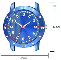 Stylish Blue PU Analog Watches For Men-thumb3