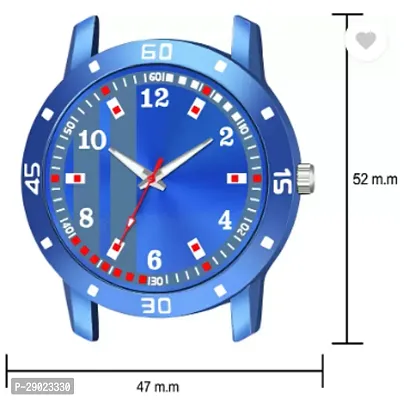 Stylish Blue PU Analog Watches For Men-thumb4