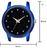 Fashionable Black Dial Metal Analog Watch For Women-thumb3