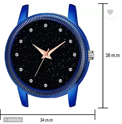 Fashionable Black Dial Metal Analog Watch For Women-thumb4