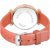 Stylish Orange PU Analog Watches For Women And Girls-thumb3