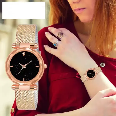 Stylish PU Analog Watches For Women And Girls